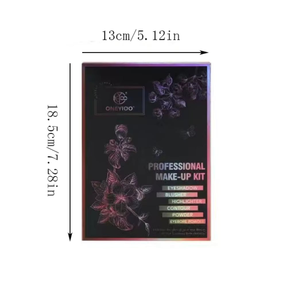 Palette d'ombres à paupières multichromes 55 couleurs nacrées