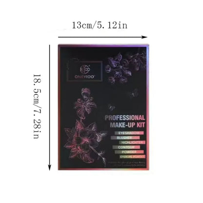 Palette d'ombres à paupières multichromes 55 couleurs nacrées