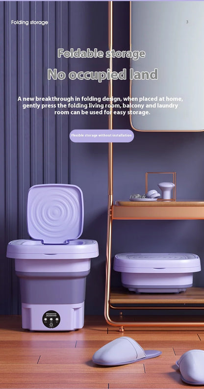 Machine à laver pliable Portable 8l