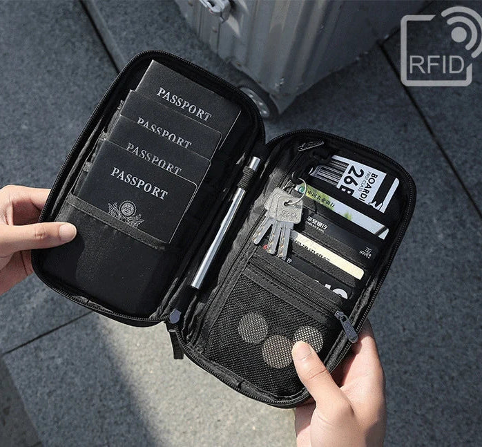Pochette de rangement pour passeport de voyage