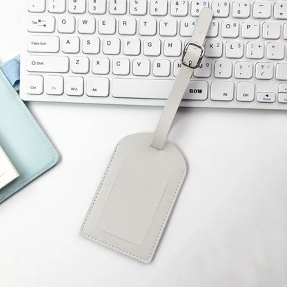 Étiquette de bagage cuir – Accessoire voyage élégant