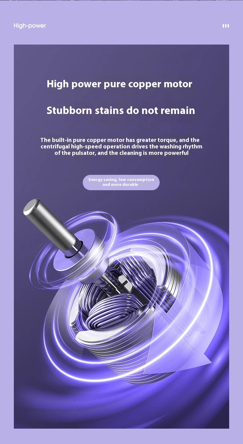 Machine à laver pliable Portable 8l