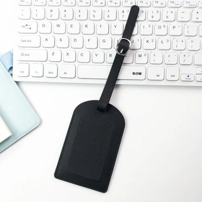 Étiquette de bagage cuir – Accessoire voyage élégant