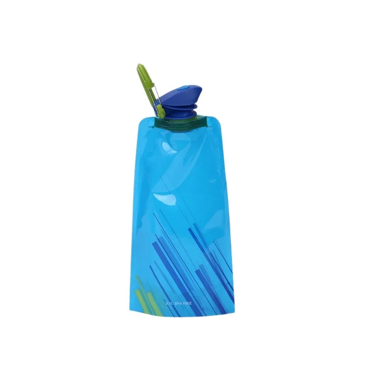 Bouteilles d'eau pliables de 700ml, flexibles et réutilisables, pour voyage et Camping