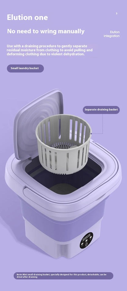 Machine à laver pliable Portable 8l