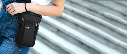 Pochette porte-passeport RFID pochette de voyage de cou